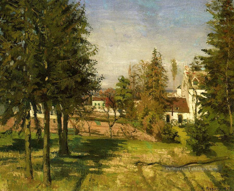 les pins de louveciennes 1870 Camille Pissarro Peintures à l'huile
